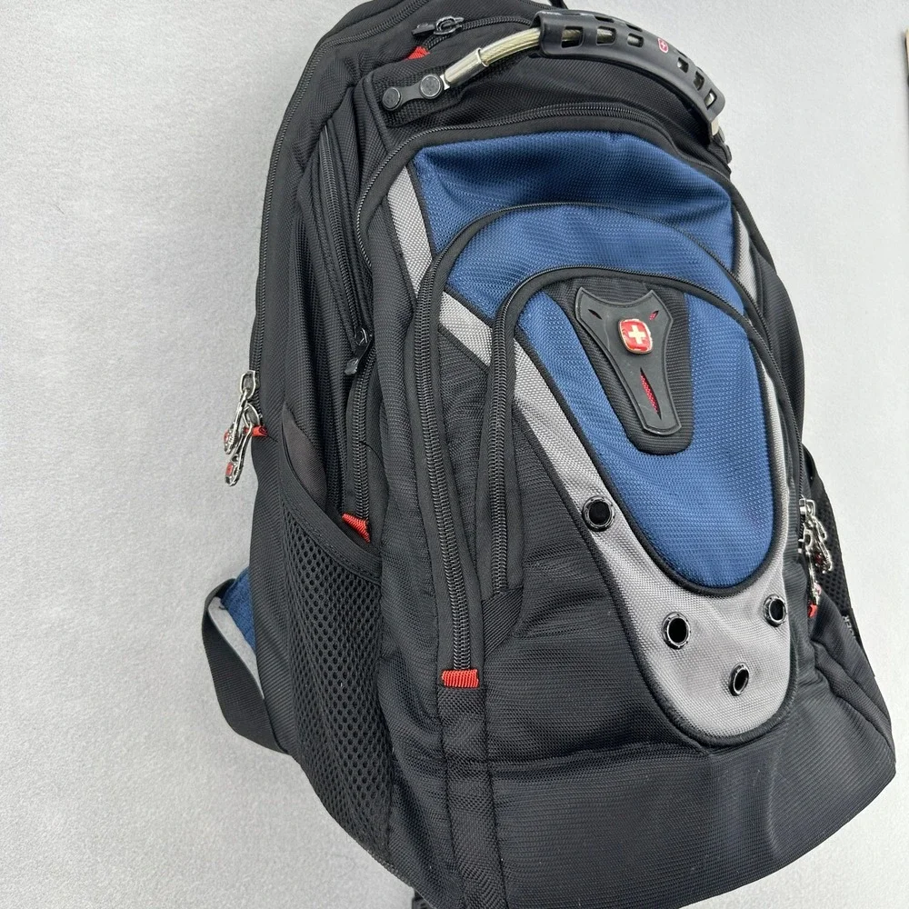 Wenger SwissGear Laptop Backpack Black Blue Grey Travel School Bag 17